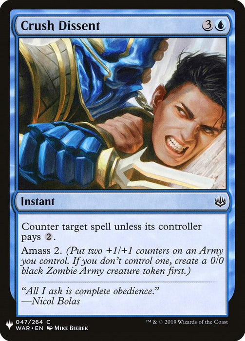 Crush Dissent [LIST - 47]