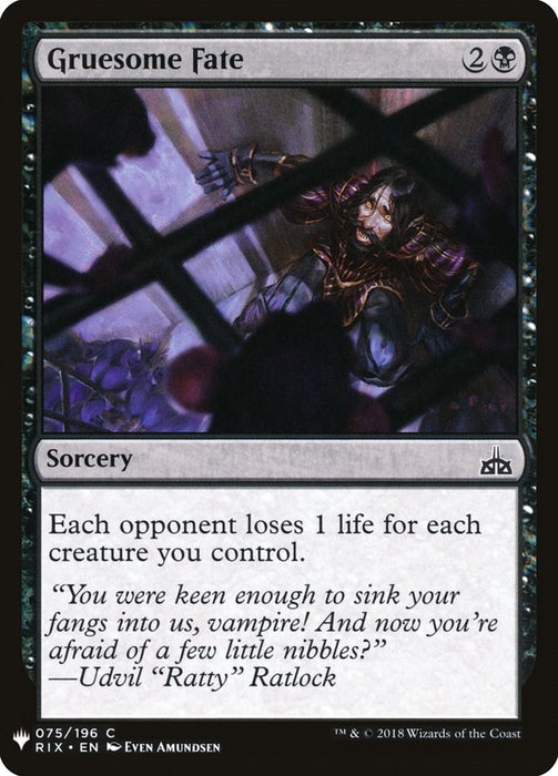 Gruesome Fate [LIST - 75]