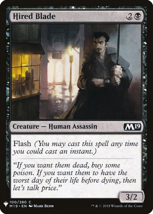 Hired Blade [LIST - 100]