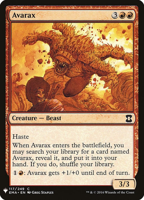 Avarax [LIST - 117]