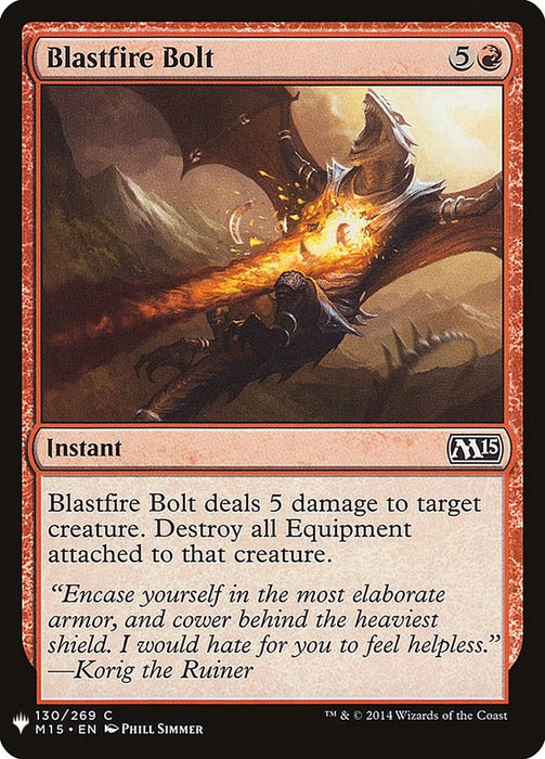 Blastfire Bolt [LIST - 130]