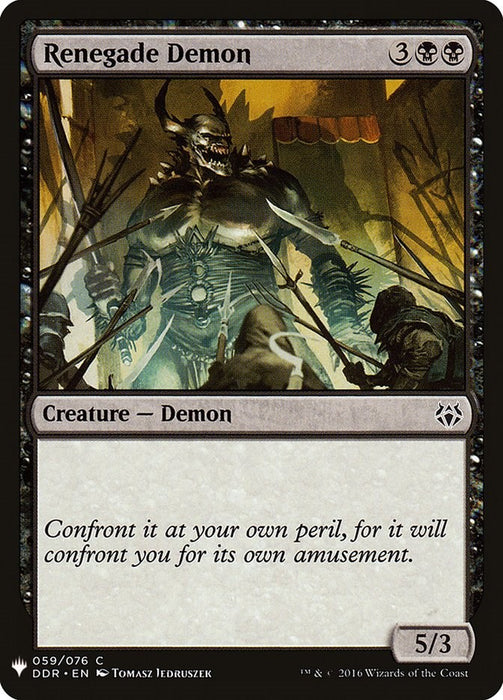 Renegade Demon [LIST - 59]