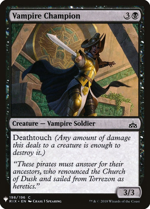 Vampire Champion [LIST - 198]