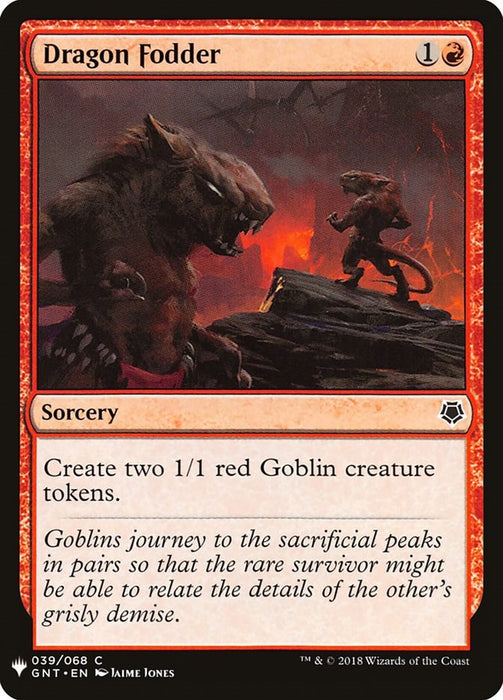 Dragon Fodder [LIST - 39]