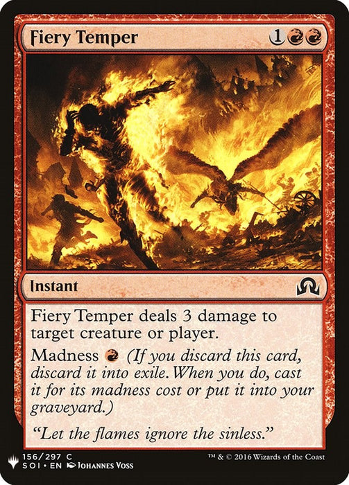 Fiery Temper [LIST - 156]