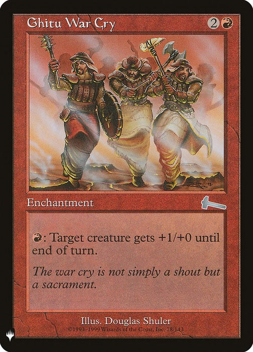 Ghitu War Cry [LIST - 78]