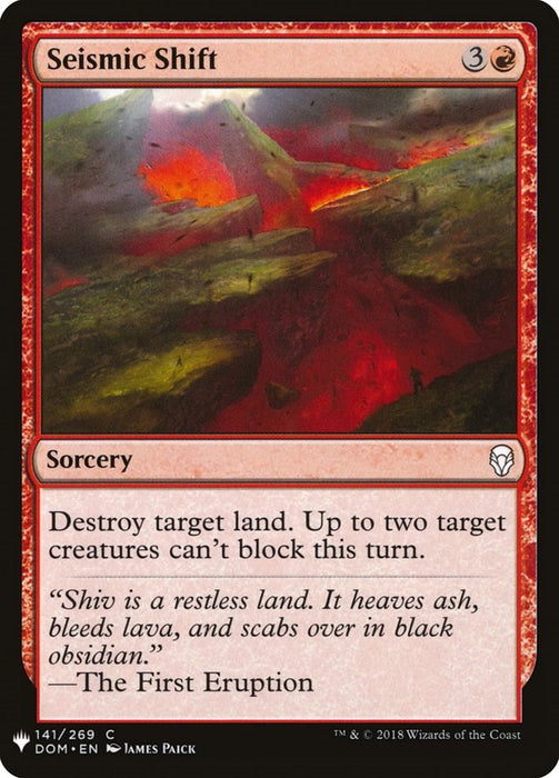 Seismic Shift [LIST - 141]