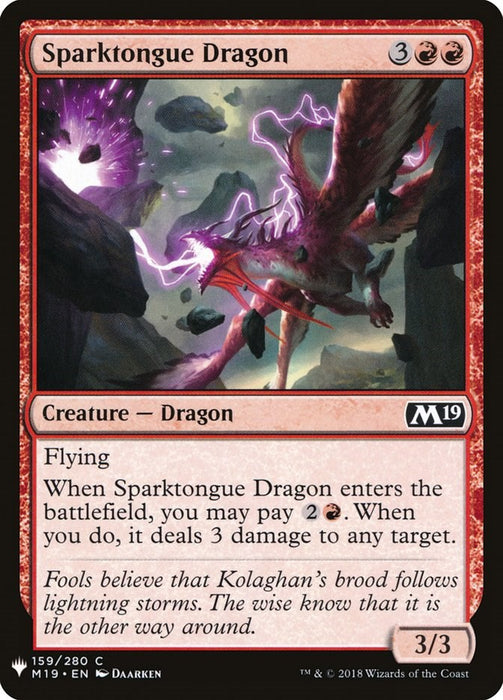 Sparktongue Dragon [LIST - 159]
