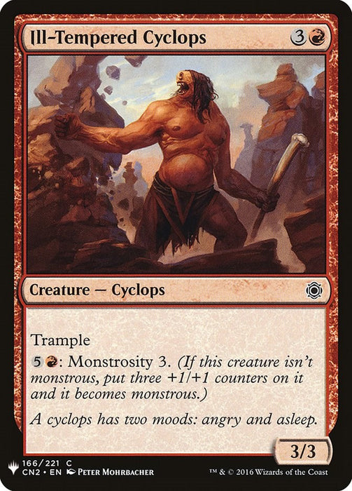 Ill-Tempered Cyclops [LIST - 166]