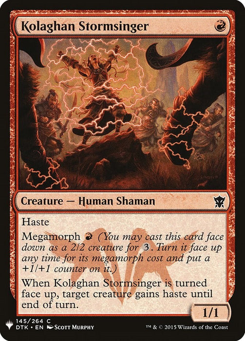 Kolaghan Stormsinger [LIST - 145]