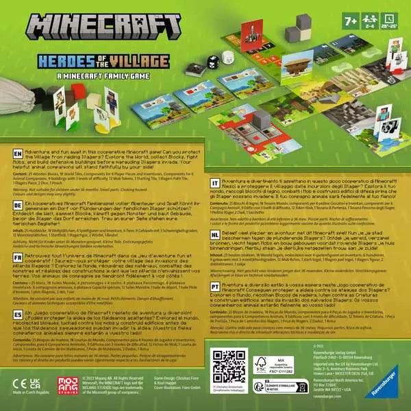 Minecraft Heroes of The Village Board Game [New]