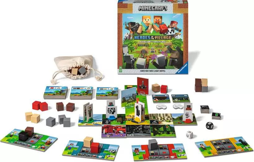 Minecraft Heroes of The Village Board Game [New]