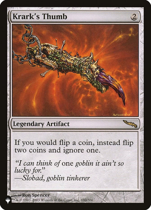 Krark's Thumb [LIST - 190]