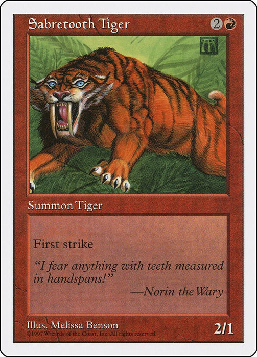 Sabretooth Tiger [5ED - N/A]