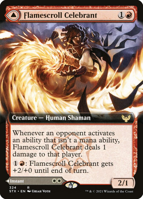 Flamescroll Celebrant (Extended Art)