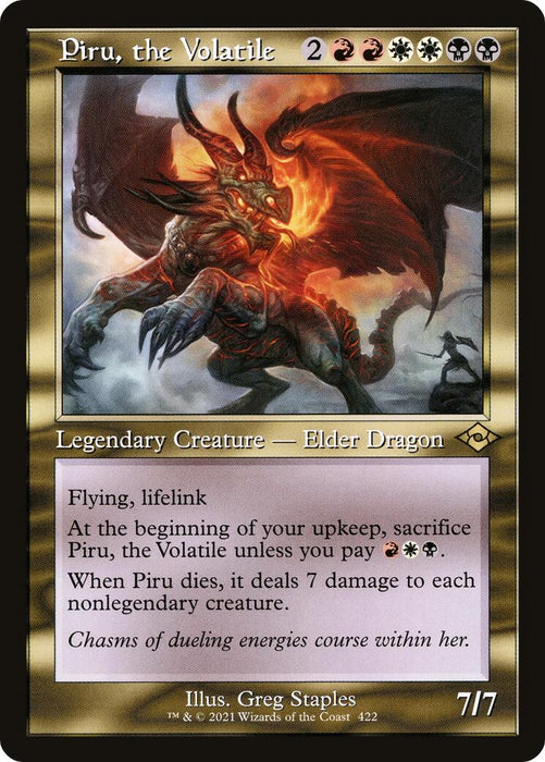 Piru, the Volatile (Retro Frame) [MH2 - 422]