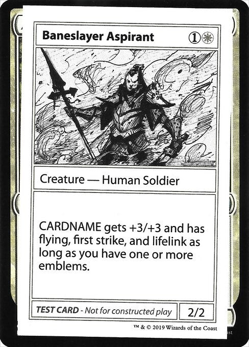 Baneslayer Aspirant (No PW Symbol) [CMB1 - N/A]