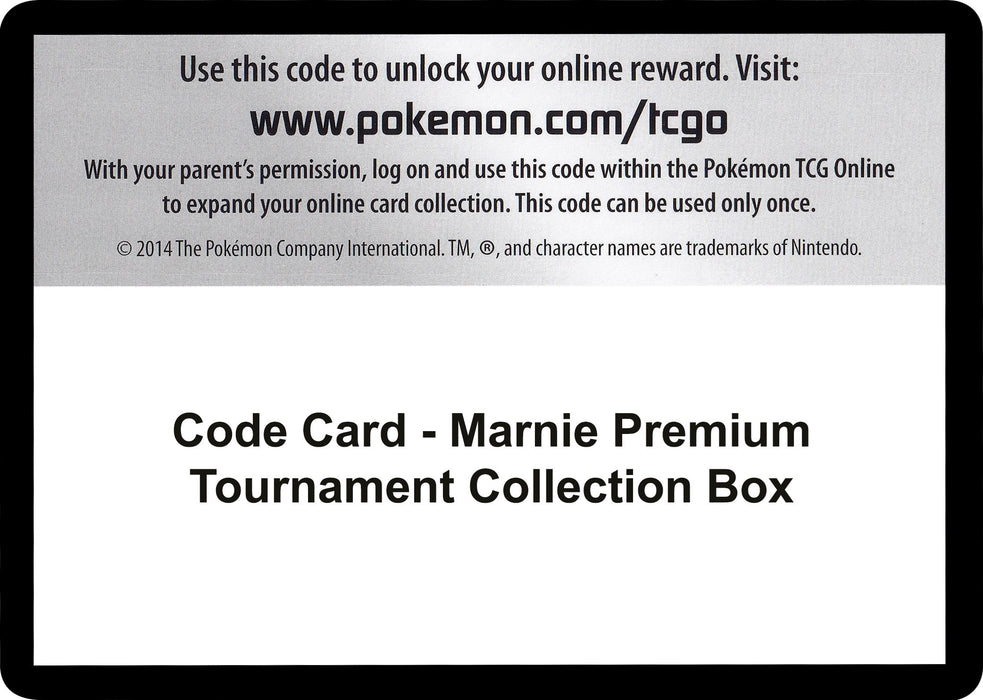 Code Card - Marnie Premium Tournament Collection Box [MCAP - 000]