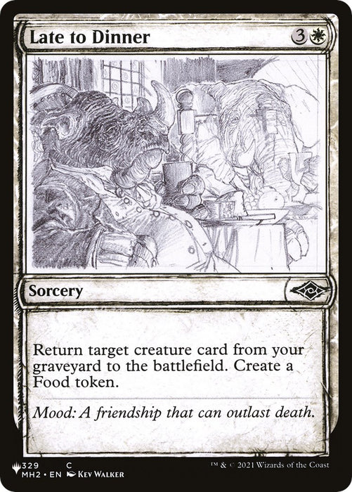 Late to Dinner (Showcase) [LIST - 329/303]