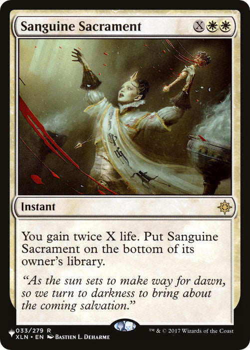 Sanguine Sacrament [LIST - 33]