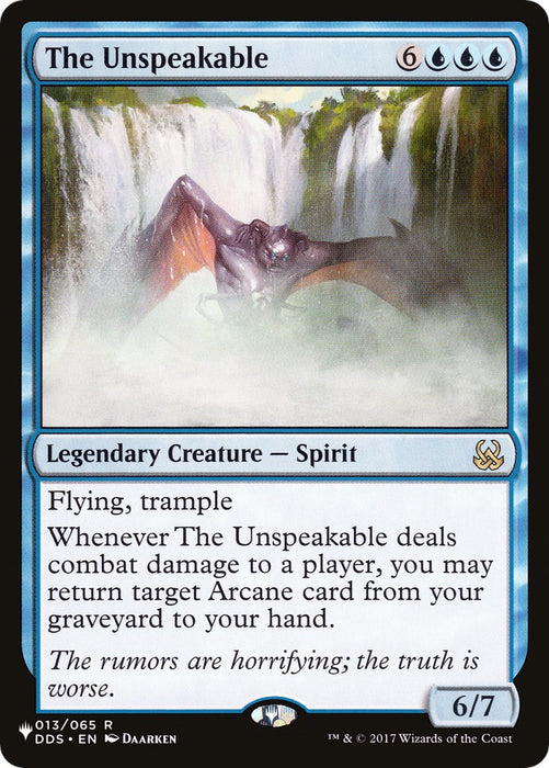 The Unspeakable [LIST - 13]