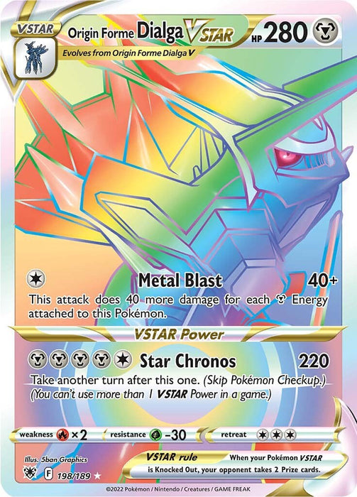 Origin Forme Dialga VSTAR - 198/189 (Secret) [SWSH10 - 198/189]