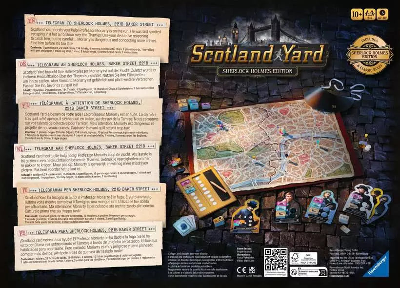 Scotland Yard Sherlock Holmes Edition Board Game [New]