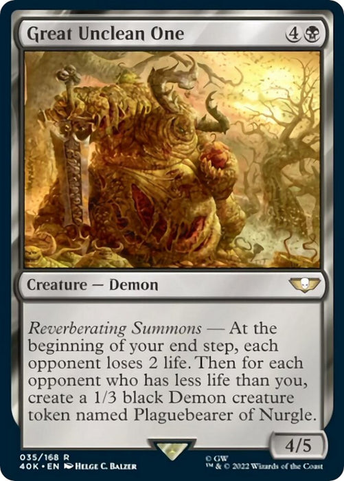 Great Unclean One [40K - 35]