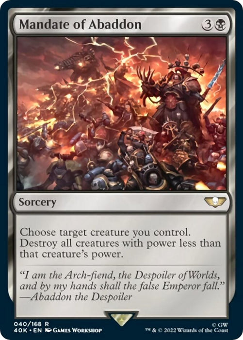 Mandate of Abaddon [40K - 40]