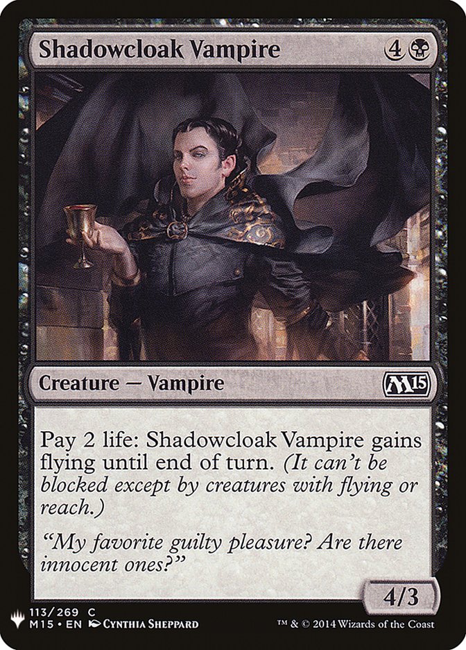 Shadowcloak Vampire [Mystery Booster] | Yard's Games Ltd