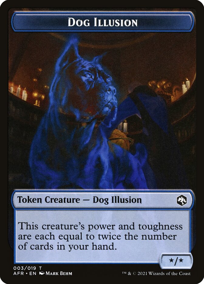 Angel // Dog Illusion Double-Sided Token [Dungeons & Dragons: Adventures in the Forgotten Realms Tokens] | Yard's Games Ltd