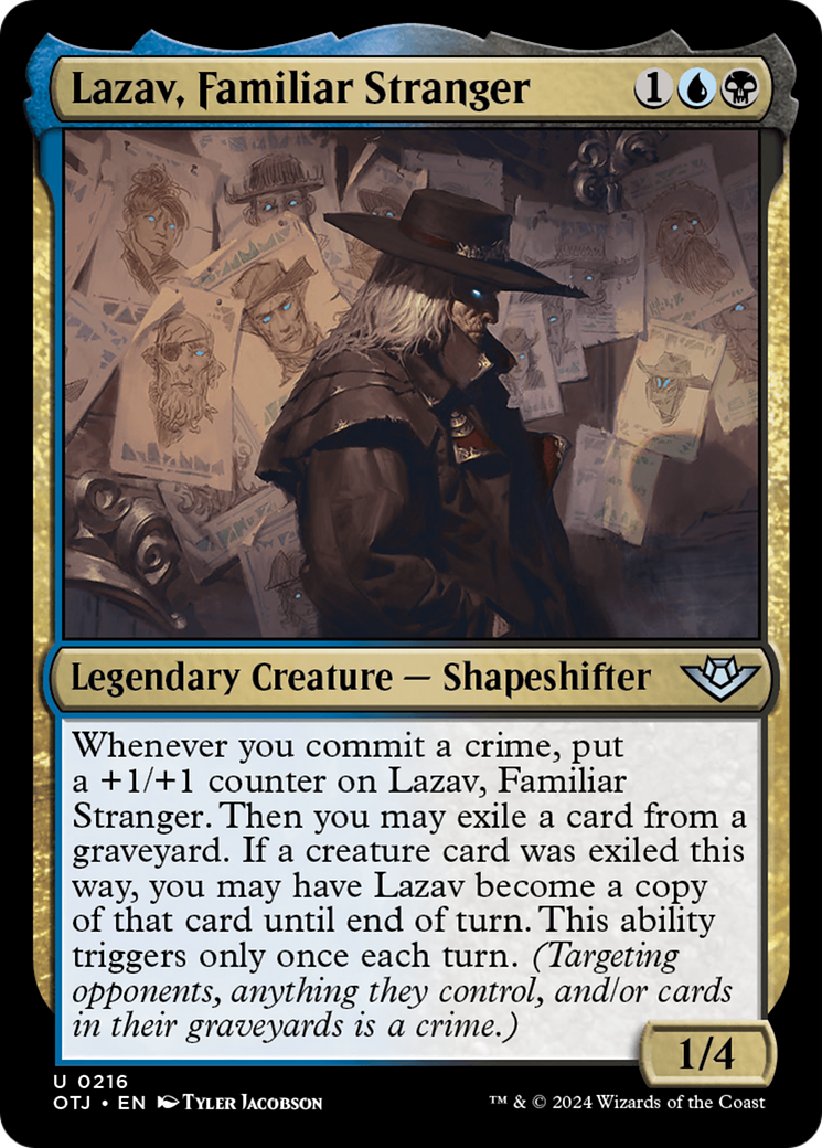 Lazav, Familiar Stranger [Outlaws of Thunder Junction] | Yard's Games Ltd