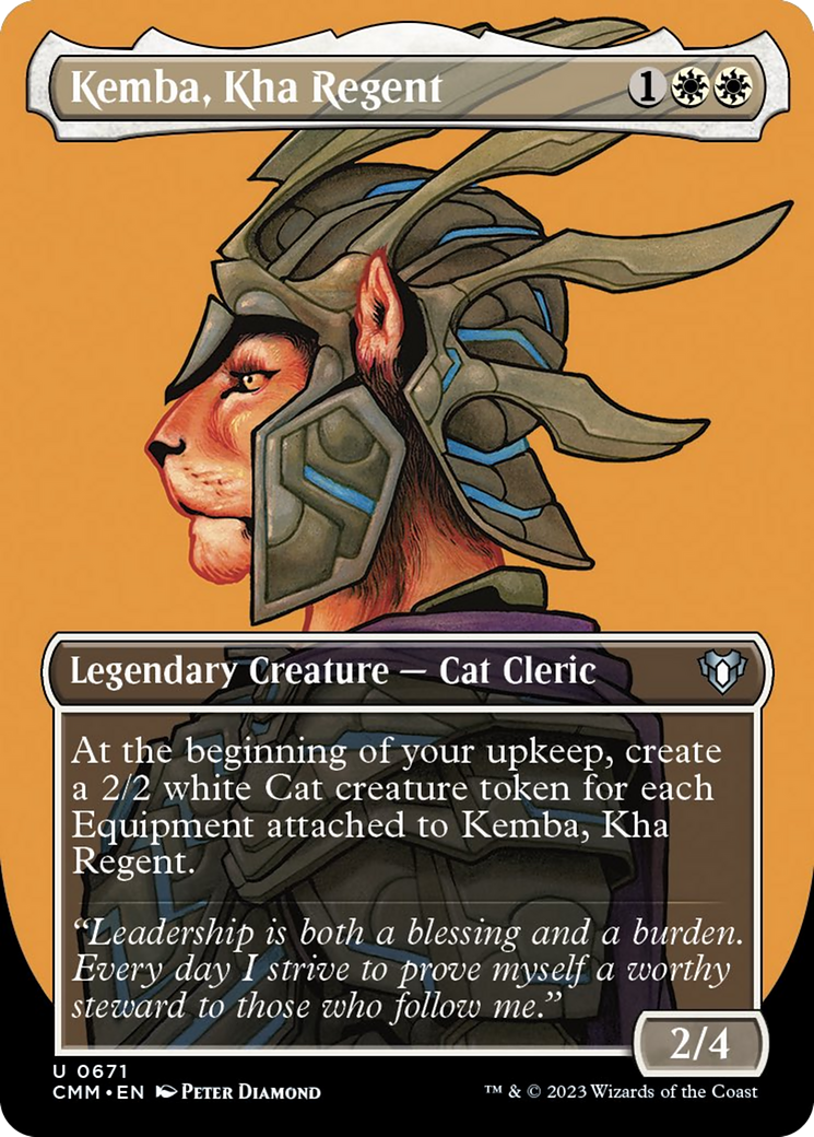 Kemba, Kha Regent (Borderless Profile) [Commander Masters] | Yard's Games Ltd