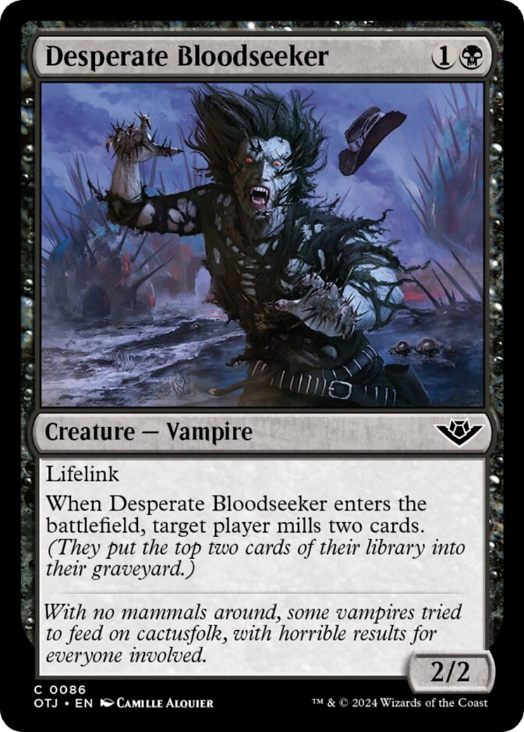 Desperate Bloodseeker [Outlaws of Thunder Junction] | Yard's Games Ltd
