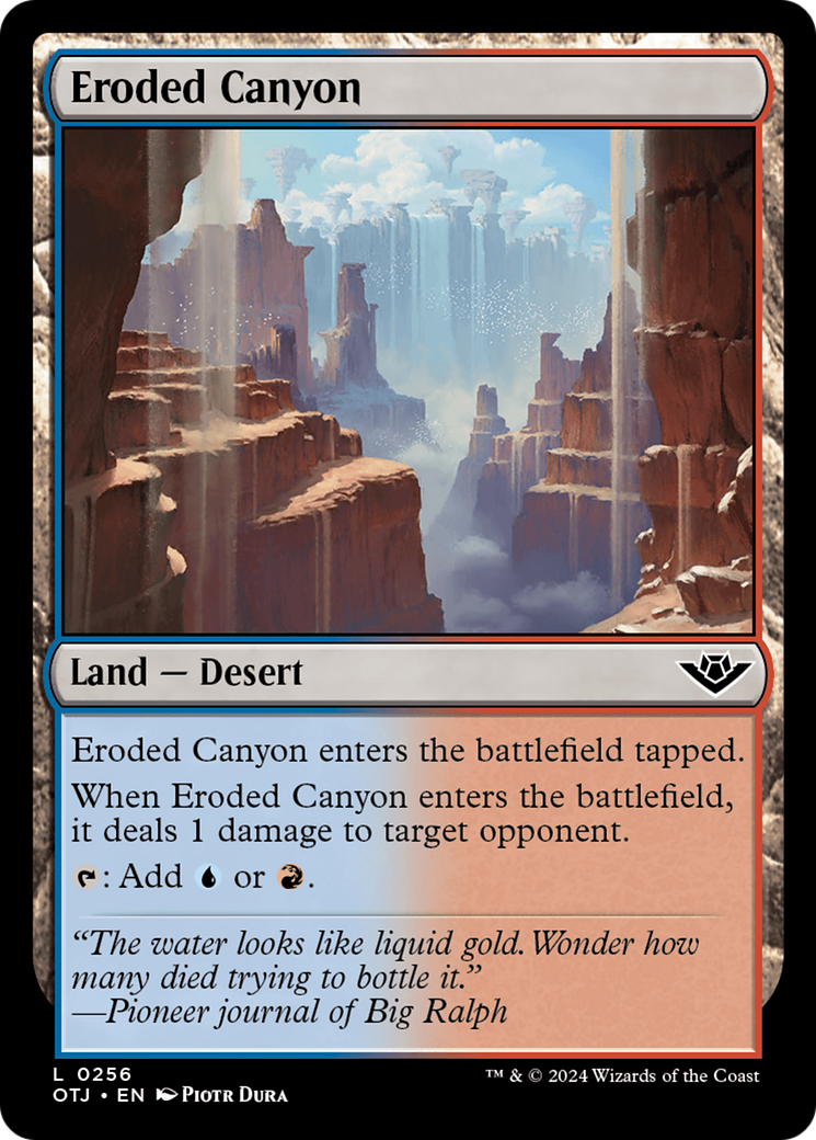 Eroded Canyon [Outlaws of Thunder Junction] | Yard's Games Ltd