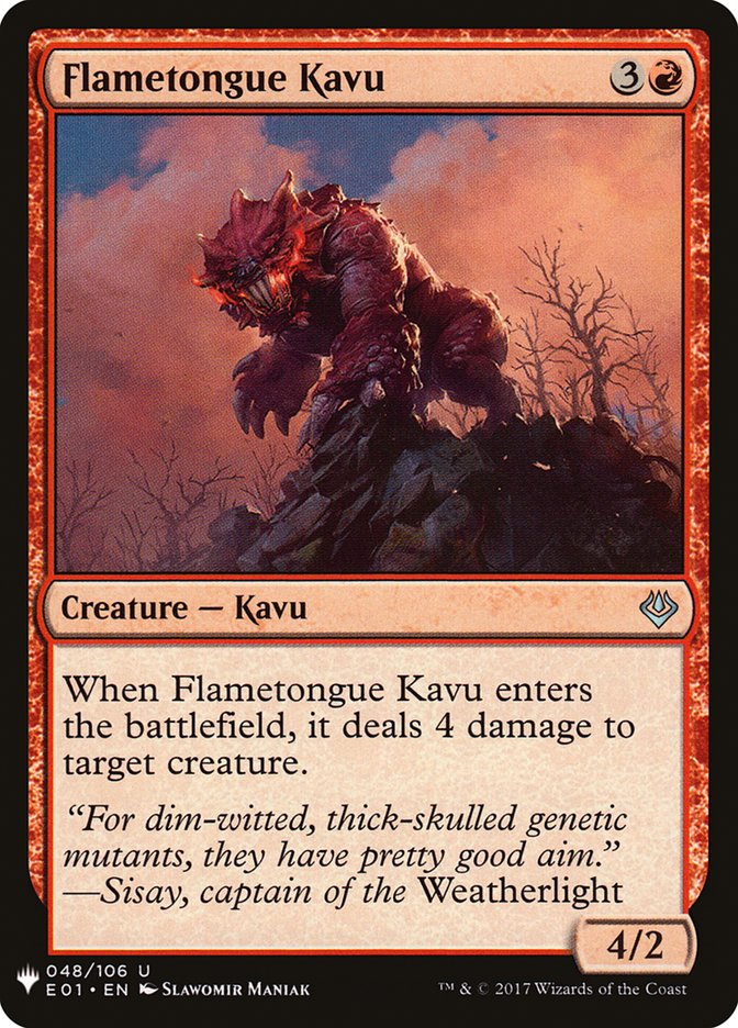 Flametongue Kavu [Mystery Booster] | Yard's Games Ltd