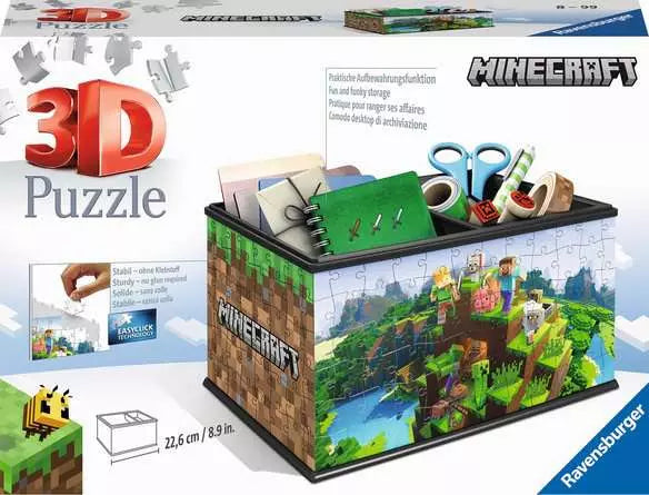Minecraft Storage Box 3D Jigsaw Puzzle - New