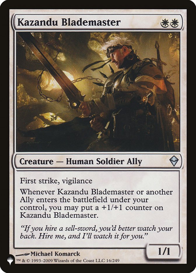 Kazandu Blademaster [The List] | Yard's Games Ltd