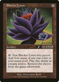 Blacker Lotus (Oversized) [Oversize Cards] | Yard's Games Ltd