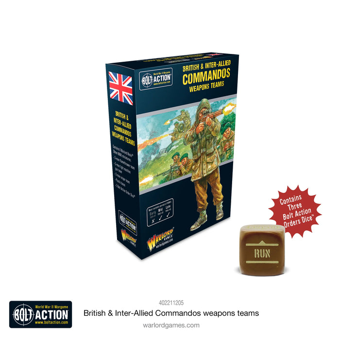 Bolt Action: British & Inter-Allied Commandos Weapons Teams [New]