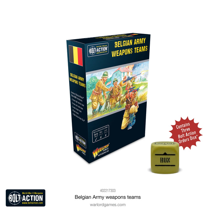 Bolt Action: Belgian Army Weapons Teams [New]