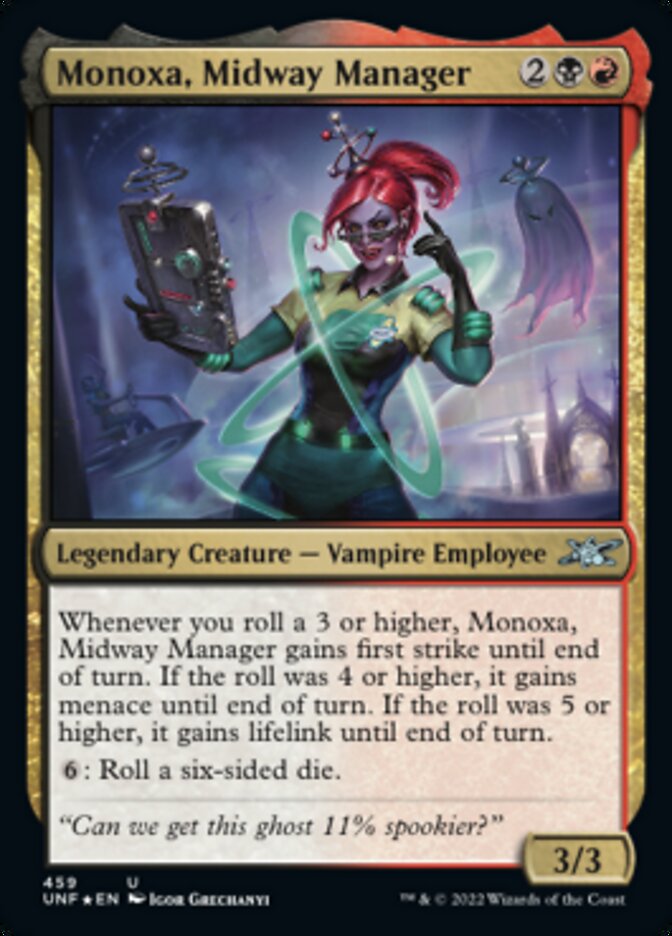 Monoxa, Midway Manager (Galaxy Foil) [Unfinity] | Yard's Games Ltd