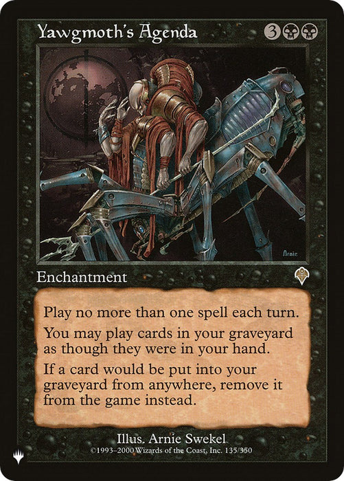 Yawgmoth's Agenda [LIST - 135]