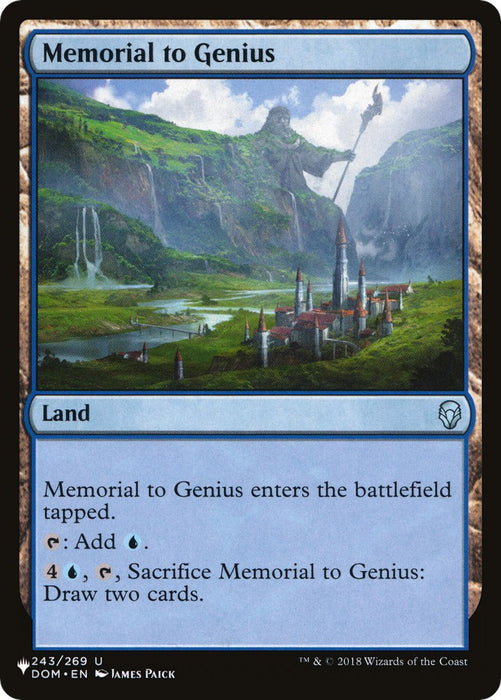 Memorial to Genius [LIST - 243]