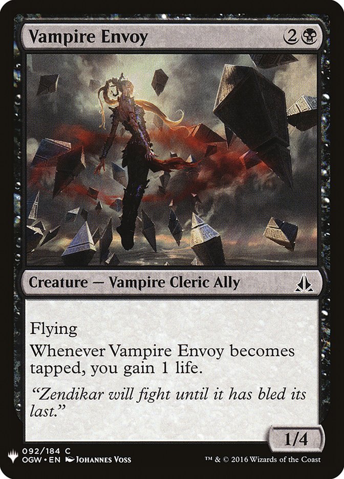 Vampire Envoy [Mystery Booster] | Yard's Games Ltd