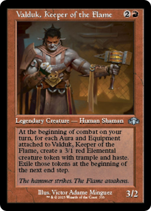 Valduk, Keeper of the Flame (Retro Frame) [DMR - 333]