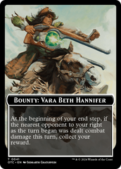 Bounty: Vara Beth Hannifer // Bounty Rules Double-Sided Token [Outlaws of Thunder Junction Commander Tokens] | Yard's Games Ltd