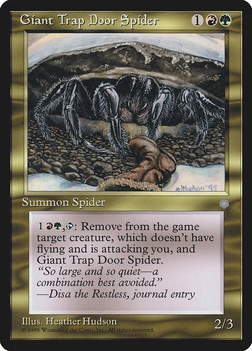 Giant Trap Door Spider [ICE - N/A]