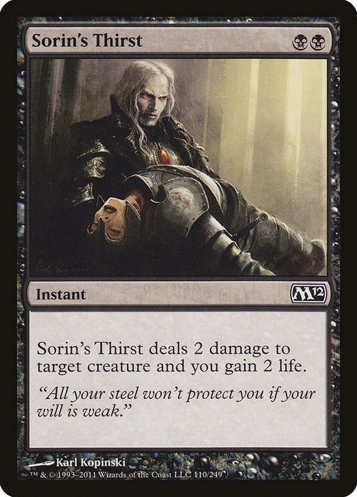 Sorin's Thirst [M12 - 110]