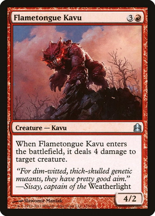 Flametongue Kavu [CMD - 123]